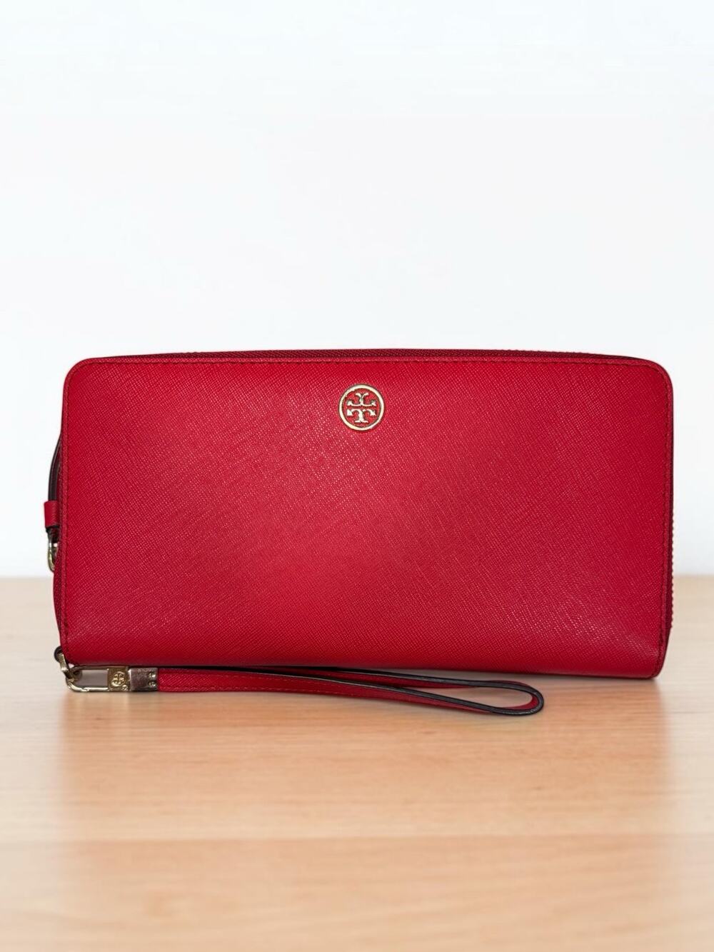 Tory Burch Robinson Cross-Grain Leather Continental Wallet